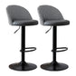 Modern Style Bar-stool with Adjustable Height Footrest Metal Leg for Counter Bar Grey 2 Piece Set Bar Stool(31"H) Clearhalo 'Bar Furniture' 'Bar Stools' 'bar_stools' 'furn' 'furn_bar_stools' 'furniture_bar_stools' 'Kitchen & Dining Furniture' 'kitchen&dining_furn' 'kitchen' 'kitchen_furn' Furniture' 4664630