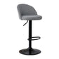 Modern Style Bar-stool with Adjustable Height Footrest Metal Leg for Counter Bar Black White 1 Piece Bar Stool(31"H) Clearhalo 'Bar Furniture' 'Bar Stools' 'bar_stools' 'furn' 'furn_bar_stools' 'furniture_bar_stools' 'Kitchen & Dining Furniture' 'kitchen&dining_furn' 'kitchen' 'kitchen_furn' Furniture' 4664635