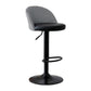 Modern Style Bar-stool with Adjustable Height Footrest Metal Leg for Counter Bar Black 1 Piece Bar Stool(31"H) Clearhalo 'Bar Furniture' 'Bar Stools' 'bar_stools' 'furn' 'furn_bar_stools' 'furniture_bar_stools' 'Kitchen & Dining Furniture' 'kitchen&dining_furn' 'kitchen' 'kitchen_furn' Furniture' 4664641