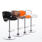 Modern Style Bar-stool with Adjustable Height Low Back Footrest Swivel for Counter Bar Clearhalo 'Bar Furniture' 'Bar Stools' 'bar_stools' 'furn' 'furn_bar_stools' 'furniture_bar_stools' 'Kitchen & Dining Furniture' 'kitchen&dining_furn' 'kitchen' 'kitchen_furn' Furniture' 4664674