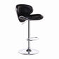 Modern Style Bar-stool with Adjustable Height Low Back Footrest Swivel for Counter Bar Black 1 Piece Clearhalo 'Bar Furniture' 'Bar Stools' 'bar_stools' 'furn' 'furn_bar_stools' 'furniture_bar_stools' 'Kitchen & Dining Furniture' 'kitchen&dining_furn' 'kitchen' 'kitchen_furn' Furniture' 4664675