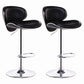 Modern Style Bar-stool with Adjustable Height Low Back Footrest Swivel for Counter Bar Black 2 Piece Set Clearhalo 'Bar Furniture' 'Bar Stools' 'bar_stools' 'furn' 'furn_bar_stools' 'furniture_bar_stools' 'Kitchen & Dining Furniture' 'kitchen&dining_furn' 'kitchen' 'kitchen_furn' Furniture' 4664676