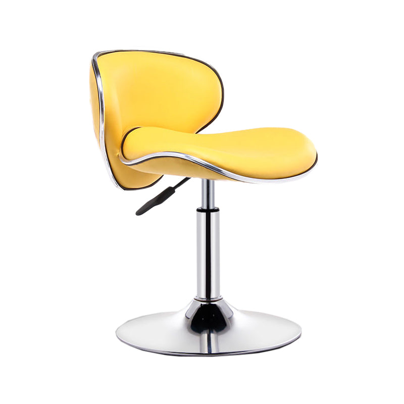 Modern Style Bar-stool with Adjustable Height Low Back Footrest Swivel for Counter Bar Ginger 1 Piece Clearhalo 'Bar Furniture' 'Bar Stools' 'bar_stools' 'furn' 'furn_bar_stools' 'furniture_bar_stools' 'Kitchen & Dining Furniture' 'kitchen&dining_furn' 'kitchen' 'kitchen_furn' Furniture' 4664711