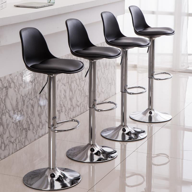Modern Style Single Bar-stool with Adjustable Height Bucket Seat for Counter Kitchen Clearhalo 'Bar Furniture' 'Bar Stools' 'bar_stools' 'furn' 'furn_bar_stools' 'furniture_bar_stools' 'Kitchen & Dining Furniture' 'kitchen&dining_furn' 'kitchen' 'kitchen_furn' Furniture' 4664731