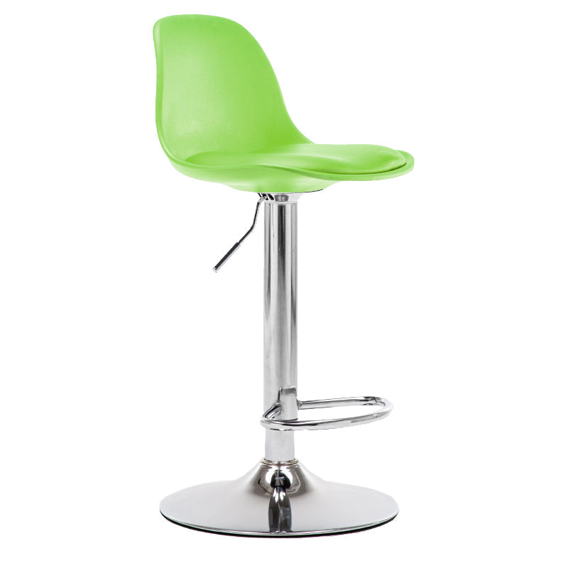 Modern Style Single Bar-stool with Adjustable Height Bucket Seat for Counter Kitchen Green Silver Clearhalo 'Bar Furniture' 'Bar Stools' 'bar_stools' 'furn' 'furn_bar_stools' 'furniture_bar_stools' 'Kitchen & Dining Furniture' 'kitchen&dining_furn' 'kitchen' 'kitchen_furn' Furniture' 4664752