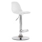 Modern Style Single Bar-stool with Adjustable Height Bucket Seat for Counter Kitchen White Silver Clearhalo 'Bar Furniture' 'Bar Stools' 'bar_stools' 'furn' 'furn_bar_stools' 'furniture_bar_stools' 'Kitchen & Dining Furniture' 'kitchen&dining_furn' 'kitchen' 'kitchen_furn' Furniture' 4664754
