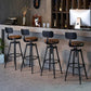 Modern Style Bar-stool Round Seat with Footrest Iron Legs for Kitchen Bar Clearhalo 'Bar Furniture' 'Bar Stools' 'bar_stools' 'furn' 'furn_bar_stools' 'furniture_bar_stools' 'Kitchen & Dining Furniture' 'kitchen&dining_furn' 'kitchen' 'kitchen_furn' Furniture' 4664901