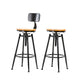 Modern Style Bar-stool Round Seat with Footrest Iron Legs for Kitchen Bar Clearhalo 'Bar Furniture' 'Bar Stools' 'bar_stools' 'furn' 'furn_bar_stools' 'furniture_bar_stools' 'Kitchen & Dining Furniture' 'kitchen&dining_furn' 'kitchen' 'kitchen_furn' Furniture' 4664903