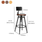 Modern Style Bar-stool Round Seat with Footrest Iron Legs for Kitchen Bar Clearhalo 'Bar Furniture' 'Bar Stools' 'bar_stools' 'furn' 'furn_bar_stools' 'furniture_bar_stools' 'Kitchen & Dining Furniture' 'kitchen&dining_furn' 'kitchen' 'kitchen_furn' Furniture' 4664922