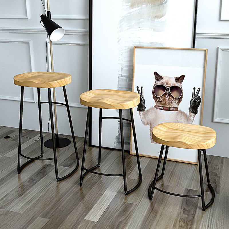 Modern Style Bar-stool with Footrest Iron Sled Legs for Kitchen Bar Clearhalo 'Bar Furniture' 'Bar Stools' 'bar_stools' 'furn' 'furn_bar_stools' 'furniture_bar_stools' 'Kitchen & Dining Furniture' 'kitchen&dining_furn' 'kitchen' 'kitchen_furn' Furniture' 4664933