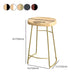 Modern Style Bar-stool with Footrest Iron Sled Legs for Kitchen Bar Clearhalo 'Bar Furniture' 'Bar Stools' 'bar_stools' 'furn' 'furn_bar_stools' 'furniture_bar_stools' 'Kitchen & Dining Furniture' 'kitchen&dining_furn' 'kitchen' 'kitchen_furn' Furniture' 4664994