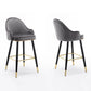 Low Back Matte Finish Bar Stool Footrest Armed Glam Upholstered Stool Clearhalo 'Bar Furniture' 'Bar Stools' 'bar_stools' 'furn' 'furn_bar_stools' 'furniture_bar_stools' 'Kitchen & Dining Furniture' 'kitchen&dining_furn' 'kitchen' 'kitchen_furn' Furniture' 4665003