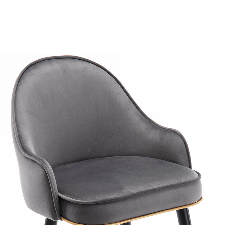 Low Back Matte Finish Bar Stool Footrest Armed Glam Upholstered Stool Clearhalo 'Bar Furniture' 'Bar Stools' 'bar_stools' 'furn' 'furn_bar_stools' 'furniture_bar_stools' 'Kitchen & Dining Furniture' 'kitchen&dining_furn' 'kitchen' 'kitchen_furn' Furniture' 4665007