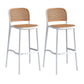 Plastic Scandinavian Kitchen Dining Room Armless Stool Low Back Bar Stool White 2 Piece Set Clearhalo 'Bar Furniture' 'Bar Stools' 'bar_stools' 'furn' 'furn_bar_stools' 'furniture_bar_stools' 'Kitchen & Dining Furniture' 'kitchen&dining_furn' 'kitchen' 'kitchen_furn' Furniture' 4665050