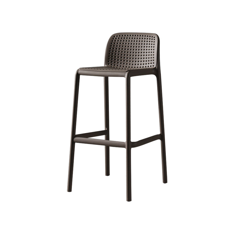 Plastic Scandinavian Kitchen Dining Room Stool Low Back Armless Bar Stool Clearhalo 'Bar Furniture' 'Bar Stools' 'bar_stools' 'furniture_bar_stools' 'Kitchen & Dining Furniture' 'kitchen&dining_furn' 'kitchen' 'kitchen_furn' Furniture' 4665193