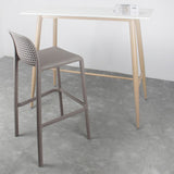 Scandinavian Plastic Kitchen Dining Room Stool Low Back Armless Bar Stool Clearhalo 'Bar Furniture' 'Bar Stools' 'bar_stools' 'furn' 'furn_bar_stools' 'furniture_bar_stools' 'Kitchen & Dining Furniture' 'kitchen&dining_furn' 'kitchen' 'kitchen_furn' Furniture' 4665221