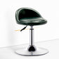 Modern Adjustable Rotatable Counter Stool Steel Bedroom Bar Stool with Cushion Dark Green 1 Piece Clearhalo 'Bar Furniture' 'Bar Stools' 'bar_stools' 'furn' 'furn_bar_stools' 'furniture_bar_stools' 'Kitchen & Dining Furniture' 'kitchen&dining_furn' 'kitchen' 'kitchen_furn' Furniture' 4665315