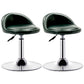 Modern Adjustable Rotatable Counter Stool Steel Bedroom Bar Stool with Cushion Dark Green 2 Piece Set Clearhalo 'Bar Furniture' 'Bar Stools' 'bar_stools' 'furn' 'furn_bar_stools' 'furniture_bar_stools' 'Kitchen & Dining Furniture' 'kitchen&dining_furn' 'kitchen' 'kitchen_furn' Furniture' 4665316