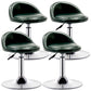 Modern Adjustable Rotatable Counter Stool Steel Bedroom Bar Stool with Cushion Dark Green 4 Piece Set Clearhalo 'Bar Furniture' 'Bar Stools' 'bar_stools' 'furn' 'furn_bar_stools' 'furniture_bar_stools' 'Kitchen & Dining Furniture' 'kitchen&dining_furn' 'kitchen' 'kitchen_furn' Furniture' 4665318
