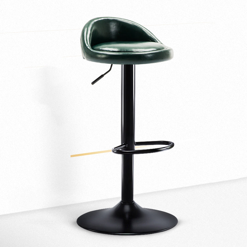 Modern Adjustable Rotatable Counter Stool Steel Bedroom Bar Stool with Cushion 1 Piece Clearhalo 'Bar Furniture' 'Bar Stools' 'bar_stools' 'furn' 'furn_bar_stools' 'furniture_bar_stools' 'Kitchen & Dining Furniture' 'kitchen&dining_furn' 'kitchen' 'kitchen_furn' Furniture' 4665336