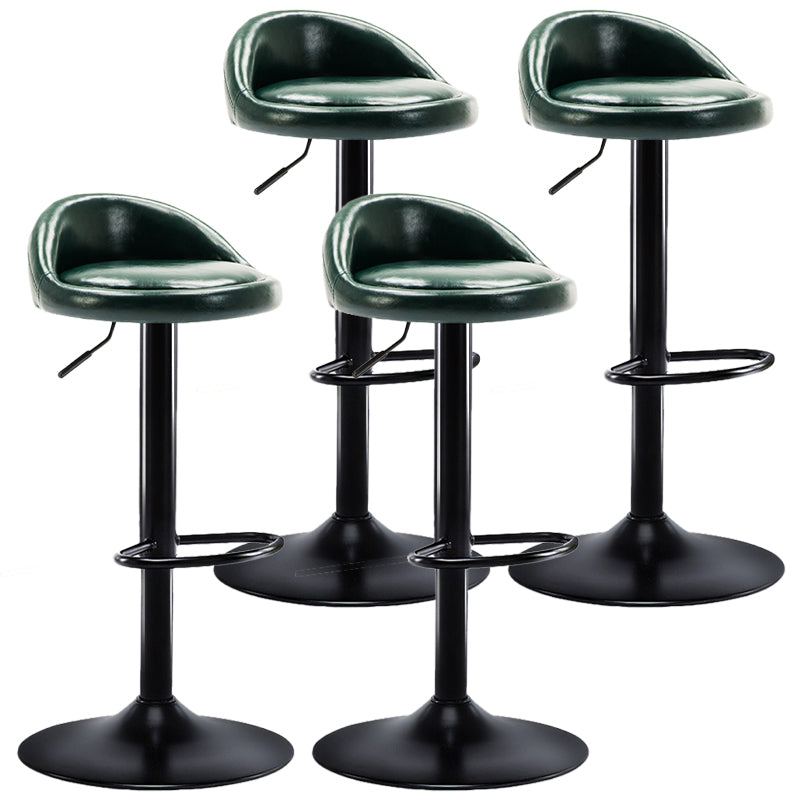 Modern Adjustable Rotatable Counter Stool Steel Bedroom Bar Stool with Cushion 4 Piece Set Clearhalo 'Bar Furniture' 'Bar Stools' 'bar_stools' 'furn' 'furn_bar_stools' 'furniture_bar_stools' 'Kitchen & Dining Furniture' 'kitchen&dining_furn' 'kitchen' 'kitchen_furn' Furniture' 4665338