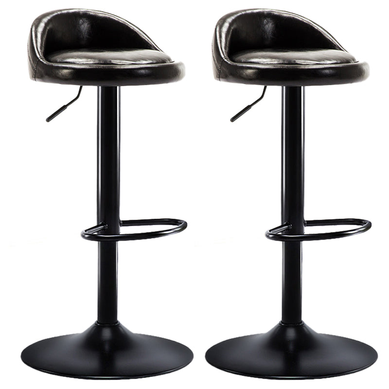 Modern Adjustable Rotatable Counter Stool Steel Bedroom Bar Stool with Cushion 2 Piece Set Clearhalo 'Bar Furniture' 'Bar Stools' 'bar_stools' 'furn' 'furn_bar_stools' 'furniture_bar_stools' 'Kitchen & Dining Furniture' 'kitchen&dining_furn' 'kitchen' 'kitchen_furn' Furniture' 4665340