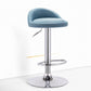 Modern Adjustable Rotatable Counter Stool Steel Bedroom Bar Stool with Cushion Blue 1 Piece Clearhalo 'Bar Furniture' 'Bar Stools' 'bar_stools' 'furn' 'furn_bar_stools' 'furniture_bar_stools' 'Kitchen & Dining Furniture' 'kitchen&dining_furn' 'kitchen' 'kitchen_furn' Furniture' 4665348