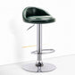 Modern Adjustable Rotatable Counter Stool Steel Bedroom Bar Stool with Cushion Blackish Green 1 Piece Clearhalo 'Bar Furniture' 'Bar Stools' 'bar_stools' 'furn' 'furn_bar_stools' 'furniture_bar_stools' 'Kitchen & Dining Furniture' 'kitchen&dining_furn' 'kitchen' 'kitchen_furn' Furniture' 4665360