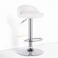 Modern Adjustable Rotatable Counter Stool Steel Bedroom Bar Stool with Cushion White 1 Piece Clearhalo 'Bar Furniture' 'Bar Stools' 'bar_stools' 'furn' 'furn_bar_stools' 'furniture_bar_stools' 'Kitchen & Dining Furniture' 'kitchen&dining_furn' 'kitchen' 'kitchen_furn' Furniture' 4665363