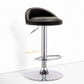 Modern Adjustable Rotatable Counter Stool Steel Bedroom Bar Stool with Cushion Black 1 Piece Clearhalo 'Bar Furniture' 'Bar Stools' 'bar_stools' 'furn' 'furn_bar_stools' 'furniture_bar_stools' 'Kitchen & Dining Furniture' 'kitchen&dining_furn' 'kitchen' 'kitchen_furn' Furniture' 4665366