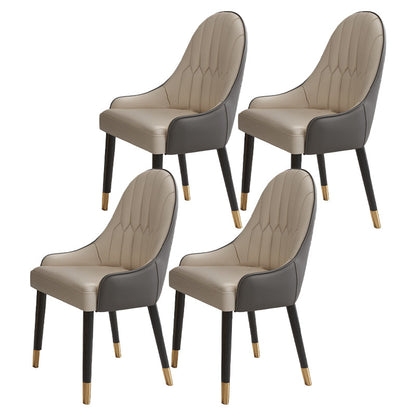 Round 1/4/5/7/9 Pieces Modern Furniture Standard Height Dining Room Table Set with 3 Legs 4 Grey Chairs Clearhalo 'Dining Room Sets' 'Dining Tables & Seating' 'dining_room_set' 'furn' 'furn_dining_room_set' 'Furniture' 'furniture_dining_room_set' 'Kitchen & Dining Furniture' 'kitchen&dining_furn' 'kitchen' 4665374