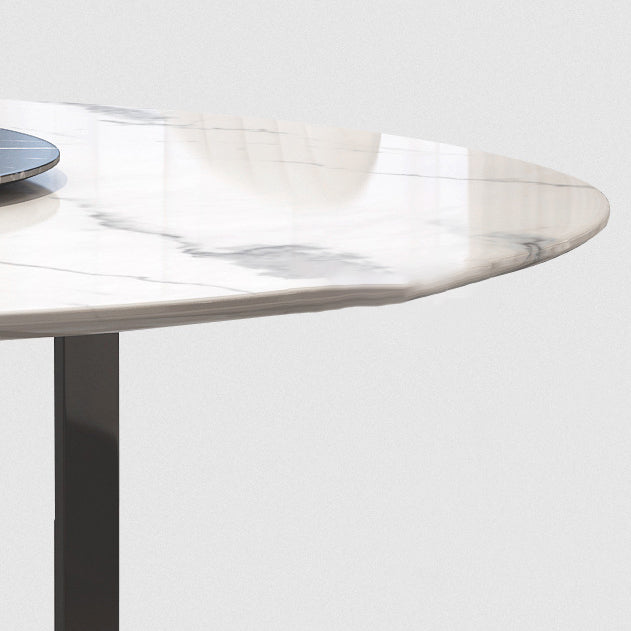 Round 1/4/5/7/9 Pieces Modern Furniture Standard Height Dining Room Table Set with 3 Legs Clearhalo 'Dining Room Sets' 'Dining Tables & Seating' 'dining_room_set' 'furn' 'furn_dining_room_set' 'Furniture' 'furniture_dining_room_set' 'Kitchen & Dining Furniture' 'kitchen&dining_furn' 'kitchen' 4665380