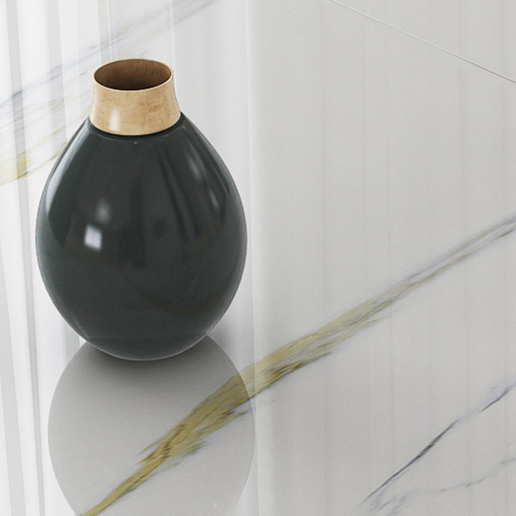 Glam 1/4/5/7 Pieces Scalable Dining Table Set with Sintered Stone Top White Dinette Set Clearhalo 'Dining Room Sets' 'Dining Tables & Seating' 'dining_room_set' 'furn' 'furn_dining_room_set' 'Furniture' 'furniture_dining_room_set' 'Kitchen & Dining Furniture' 'kitchen&dining_furn' 'kitchen' 4665401