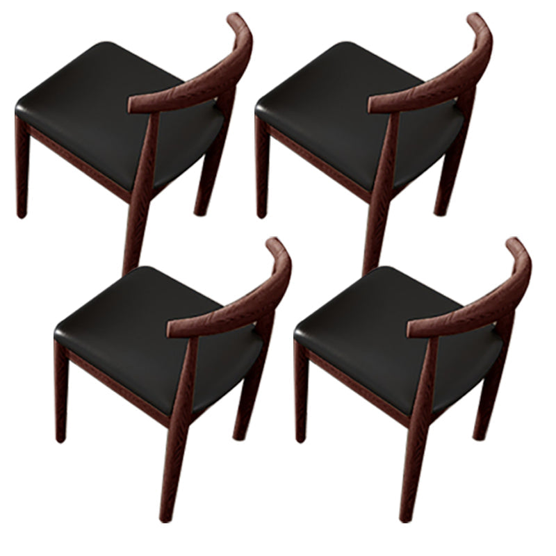 Modern 1/3/4/5 Pieces Dining Set Geometry Wood Dining Table Set for Dining Room 4 Black-white Chairs Clearhalo 'Dining Room Sets' 'Dining Tables & Seating' 'dining_room_set' 'furn' 'furn_dining_room_set' 'Furniture' 'furniture_dining_room_set' 'Kitchen & Dining Furniture' 'kitchen&dining_furn' 'kitchen' 4665410