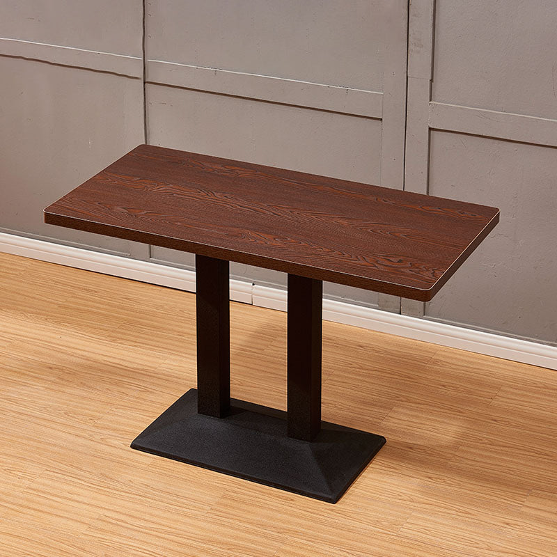 Modern 1/3/4/5 Pieces Dining Set Geometry Wood Dining Table Set for Dining Room Walnut 47"L x 24"W Clearhalo 'Dining Room Sets' 'Dining Tables & Seating' 'dining_room_set' 'furn' 'furn_dining_room_set' 'Furniture' 'furniture_dining_room_set' 'Kitchen & Dining Furniture' 'kitchen&dining_furn' 'kitchen' 4665419