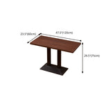 Modern 1/3/4/5 Pieces Dining Set Geometry Wood Dining Table Set for Dining Room Clearhalo 'Dining Room Sets' 'Dining Tables & Seating' 'dining_room_set' 'furn' 'furn_dining_room_set' 'Furniture' 'furniture_dining_room_set' 'Kitchen & Dining Furniture' 'kitchen&dining_furn' 'kitchen' 4665422