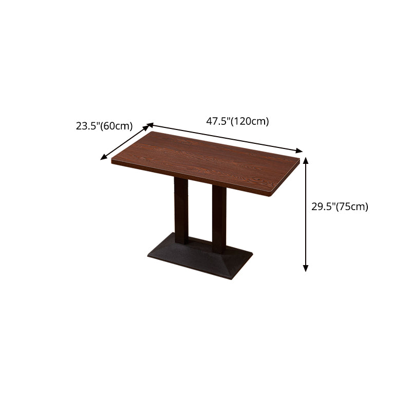 Modern 1/2/5 Pieces Dining Set Rectangle Artificial Wood Dining Table for Dining Room Clearhalo 'Dining Room Sets' 'Dining Tables & Seating' 'dining_room_set' 'furn' 'furn_dining_room_set' 'Furniture' 'furniture_dining_room_set' 'Kitchen & Dining Furniture' 'kitchen&dining_furn' 'kitchen' 4665458