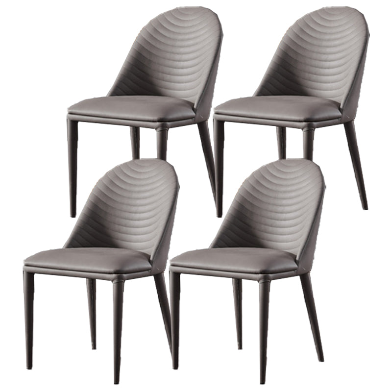 Modern 1/4/5 Pieces Dining Set Round Sintered Stone Dining Table for Dining Room 4 Grey Chairs Clearhalo 'Dining Room Sets' 'Dining Tables & Seating' 'dining_room_set' 'furn' 'furn_dining_room_set' 'Furniture' 'furniture_dining_room_set' 'Kitchen & Dining Furniture' 'kitchen&dining_furn' 'kitchen' 4665510