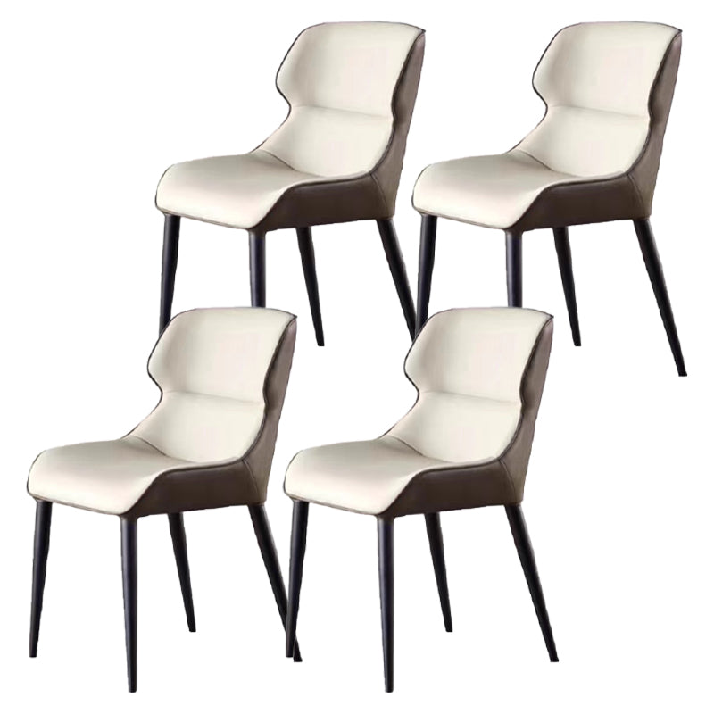 Modern 1/4/5 Pieces Dining Set Round Sintered Stone Dining Table for Dining Room 4 Brown Chairs Clearhalo 'Dining Room Sets' 'Dining Tables & Seating' 'dining_room_set' 'furn' 'furn_dining_room_set' 'Furniture' 'furniture_dining_room_set' 'Kitchen & Dining Furniture' 'kitchen&dining_furn' 'kitchen' 4665513