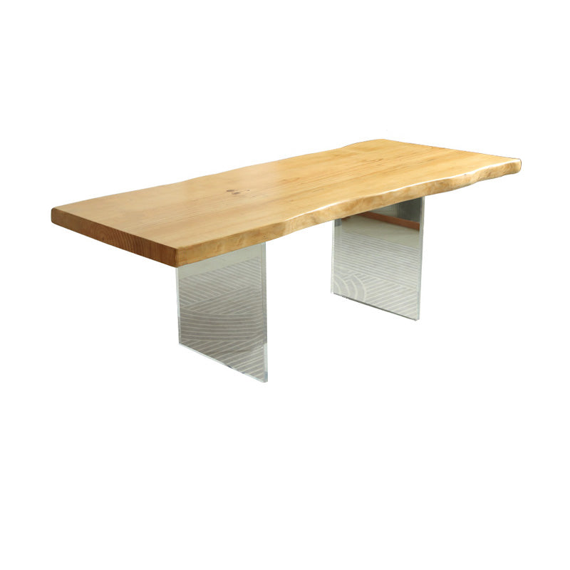 Modern 1/2/3/4 Pieces Rectangle Dining Set Solid Wood Dining Table with Chairs Clearhalo 'Dining Room Sets' 'Dining Tables & Seating' 'dining_room_set' 'furn' 'furn_dining_room_set' 'Furniture' 'furniture_dining_room_set' 'Kitchen & Dining Furniture' 'kitchen&dining_furn' 'kitchen' 4665543