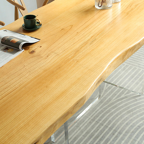 Modern 1/2/3/4 Pieces Rectangle Dining Set Solid Wood Dining Table with Chairs Clearhalo 'Dining Room Sets' 'Dining Tables & Seating' 'dining_room_set' 'furn' 'furn_dining_room_set' 'Furniture' 'furniture_dining_room_set' 'Kitchen & Dining Furniture' 'kitchen&dining_furn' 'kitchen' 4665551