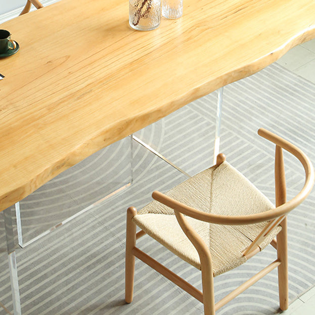 Modern 1/2/3/4 Pieces Rectangle Dining Set Solid Wood Dining Table with Chairs Clearhalo 'Dining Room Sets' 'Dining Tables & Seating' 'dining_room_set' 'furn' 'furn_dining_room_set' 'Furniture' 'furniture_dining_room_set' 'Kitchen & Dining Furniture' 'kitchen&dining_furn' 'kitchen' 4665552