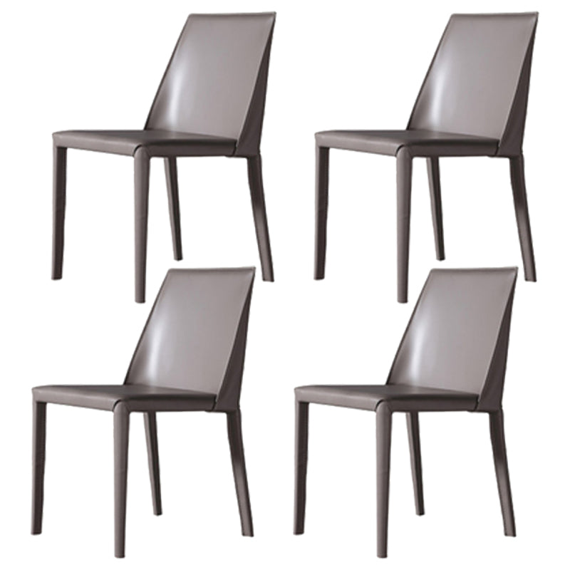 Modern 1/3/4/5 Pieces Black Dining Table Set with Sintered Stone Top Round Dinette Set 4 Grey Chairs Clearhalo 'Dining Room Sets' 'Dining Tables & Seating' 'dining_room_set' 'furn' 'furn_dining_room_set' 'Furniture' 'furniture_dining_room_set' 'Kitchen & Dining Furniture' 'kitchen&dining_furn' 'kitchen' 4665569
