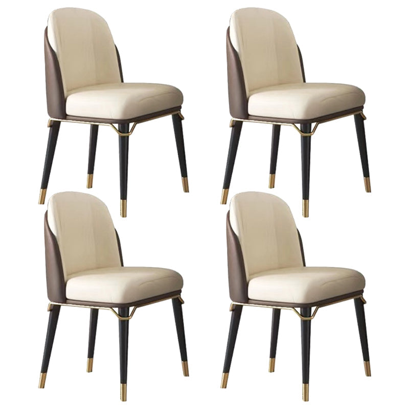 1/4/5/9 Pieces Rectangle Glam Furniture Stone Dining Table Set with Double Pedestal Base 4 White Chairs Clearhalo 'Dining Room Sets' 'Dining Tables & Seating' 'dining_room_set' 'furn' 'furn_dining_room_set' 'Furniture' 'furniture_dining_room_set' 'Kitchen & Dining Furniture' 'kitchen&dining_furn' 'kitchen' 4665617