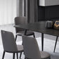 Modern 1/4/6/7 Pieces Black Dining Table Set with Sintered Stone Top Rectangle Dinette Set Clearhalo 'Dining Room Sets' 'Dining Tables & Seating' 'dining_room_set' 'furn' 'furn_dining_room_set' 'Furniture' 'furniture_dining_room_set' 'Kitchen & Dining Furniture' 'kitchen&dining_furn' 'kitchen' 4665642