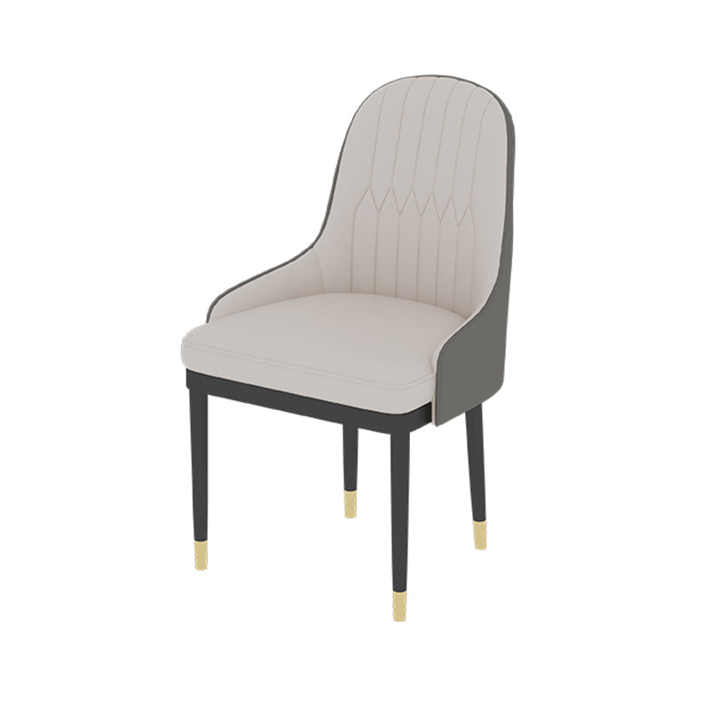 Glam 1/5/7 Pieces Dining Set Rectangle Dining Table Set for Home Use 1 Beige Chair Clearhalo 'Dining Room Sets' 'Dining Tables & Seating' 'dining_room_set' 'furn' 'furn_dining_room_set' 'Furniture' 'furniture_dining_room_set' 'Kitchen & Dining Furniture' 'kitchen&dining_furn' 'kitchen' 4665657