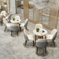 Glam Style 1/2/3/5 Pieces Table Set Gold Base and Stone Top Kitchen Set for Dining Room Clearhalo 'Dining Room Sets' 'Dining Tables & Seating' 'dining_room_set' 'furn' 'furn_dining_room_set' 'Furniture' 'furniture_dining_room_set' 'Kitchen & Dining Furniture' 'kitchen&dining_furn' 'kitchen' 4665676