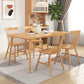 Modern 1/2/3/5 Pieces Rectangle Dining Set Solid Wood Dining Table with Chairs 5 Pieces: Table, 4 Wood Chairs Clearhalo 'Dining Room Sets' 'Dining Tables & Seating' 'dining_room_set' 'furn' 'furn_dining_room_set' 'Furniture' 'furniture_dining_room_set' 'Kitchen & Dining Furniture' 'kitchen&dining_furn' 'kitchen' 4665705