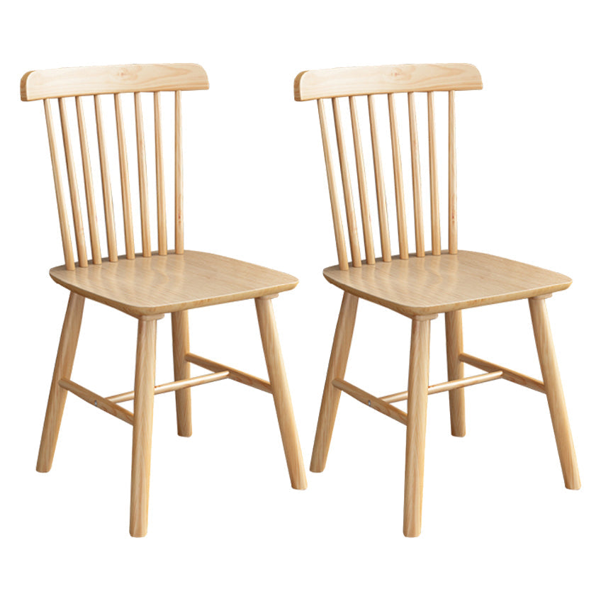 Modern 1/2/3/5 Pieces Rectangle Dining Set Solid Wood Dining Table with Chairs 2 Wood Chairs Clearhalo 'Dining Room Sets' 'Dining Tables & Seating' 'dining_room_set' 'furn' 'furn_dining_room_set' 'Furniture' 'furniture_dining_room_set' 'Kitchen & Dining Furniture' 'kitchen&dining_furn' 'kitchen' 4665709