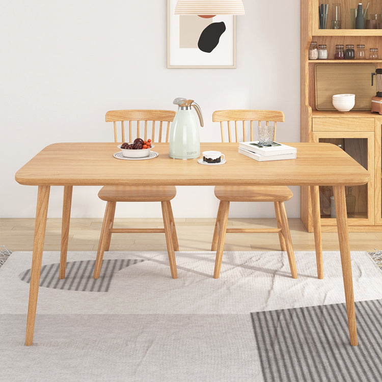 Modern 1/2/3/5 Pieces Rectangle Dining Set Solid Wood Dining Table with Chairs 3 Pieces: Table, 2 Wood Chairs Clearhalo 'Dining Room Sets' 'Dining Tables & Seating' 'dining_room_set' 'furn' 'furn_dining_room_set' 'Furniture' 'furniture_dining_room_set' 'Kitchen & Dining Furniture' 'kitchen&dining_furn' 'kitchen' 4665710